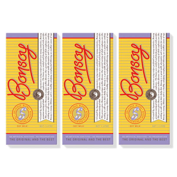 Bonsoy Barista Soy Milk ( 3 x 1L)