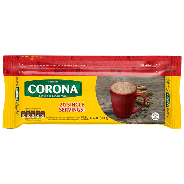 Corona Cinnamon & Cloves Hot Chocolate Bars 500g